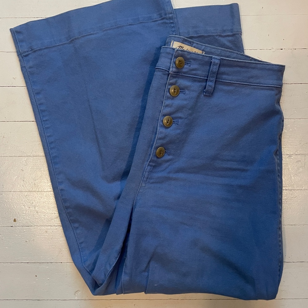 Madewell Emmett wide leg crop pants 28